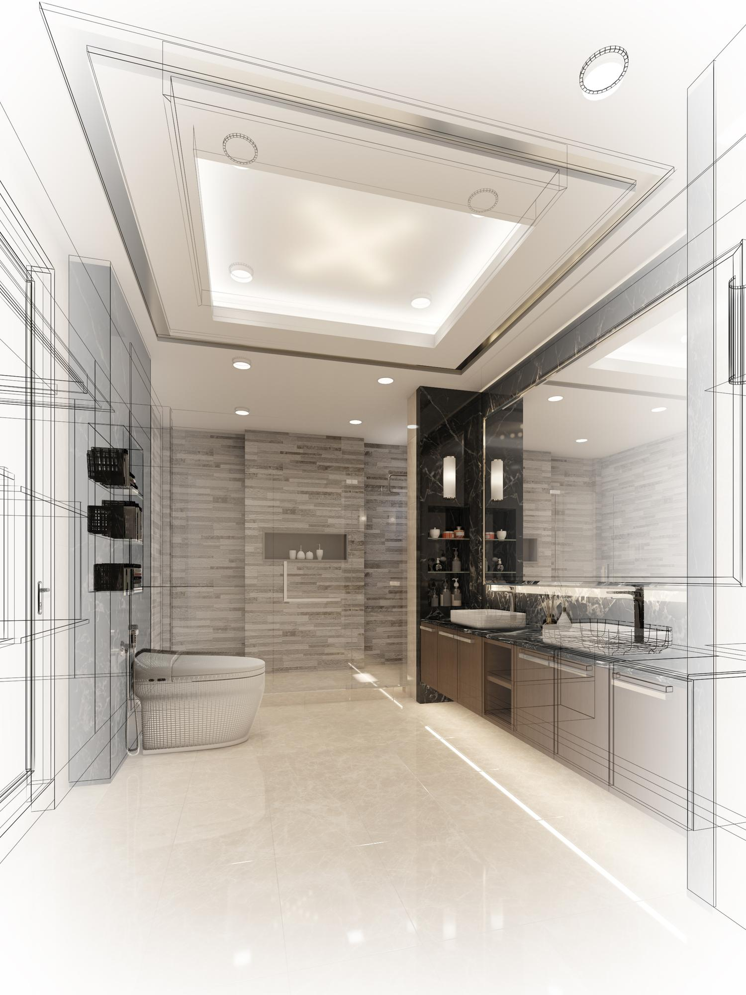 Bathroom design planning and 3D visualization – Pro Dallas Bathroom
